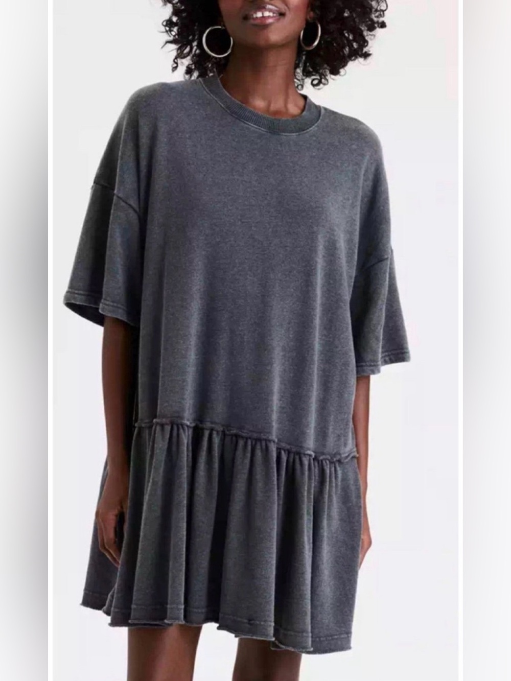 American Eagle oversized babydoll sweatshirt mini dress, small